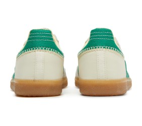 Wales Bonner x Adidas Samba cream white bold green