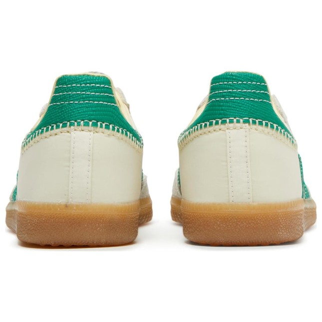 Wales Bonner x Adidas Samba cream white bold green