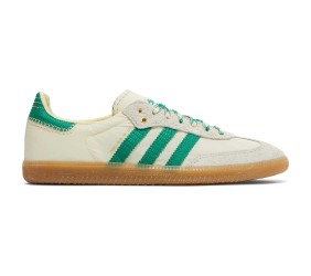 Wales Bonner x Adidas Samba cream white bold green