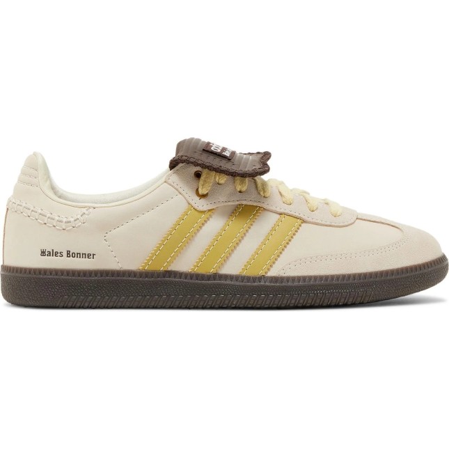 Wales Bonner x Adidas Samba ecru tint yellow