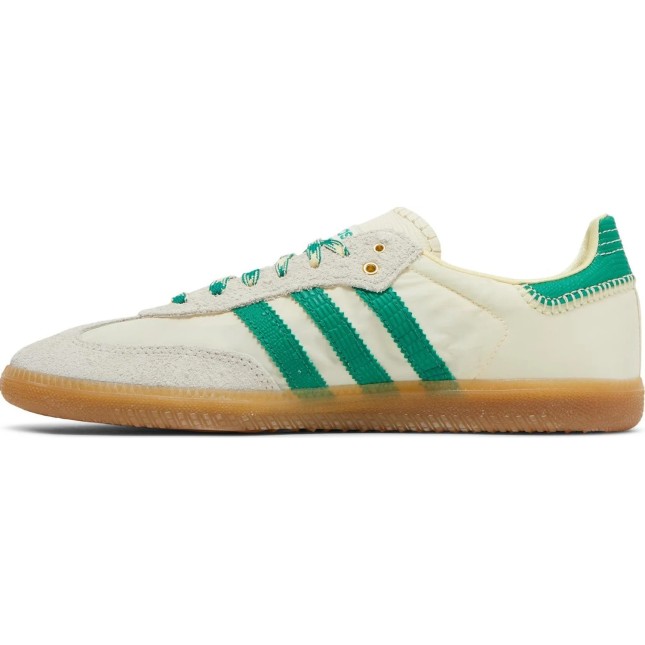 Wales Bonner x Adidas Samba cream white bold green
