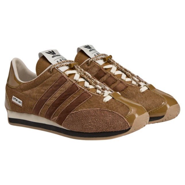 Adidas Originals Country OG x SFTM Pony Hair Pack maroon